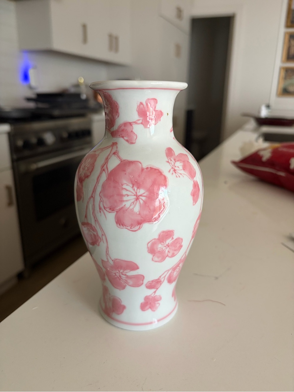 hazel Pink Floral Porcelain Vase